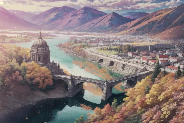 a profestional picutre of autumnGarni, Armenia: Garni, with its Hellenistic temple, harmonizes with autumn as surrounding valleys showcase changing leaves, and the Azat River whispers through the landscape. ,wide angle, landscape , photorealism,unreal 5 daz, extremely detailed ,((ultrasharp)),((masterpiece)),((best quality)),((ultradetailed)),((intricated details)), extremaly detailed background, <lora:add_detail:0.7> ultra realistic,32k,RAW photo, 8k ,dslr,soft lighting,high quality,film grain, beautiful and aesthetic,extremely detailed, natural shadows, <hypernet:sxzBloom_sxzBloom:0.7>