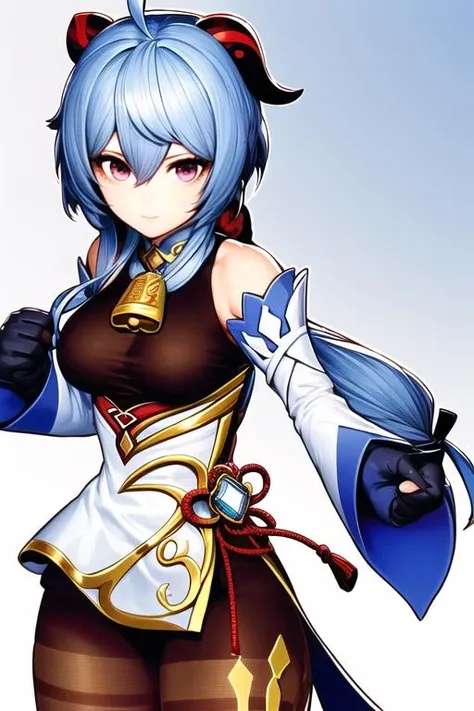 (beautiful cute girl), genshin impact, 
masterpiece, best quality, fighting stance, 
ganyudef, <lora:ganyu2:1>
<lora:shinkiro:0.8> <lora:add_detail:0.21>, (masterpiece,  best quality),