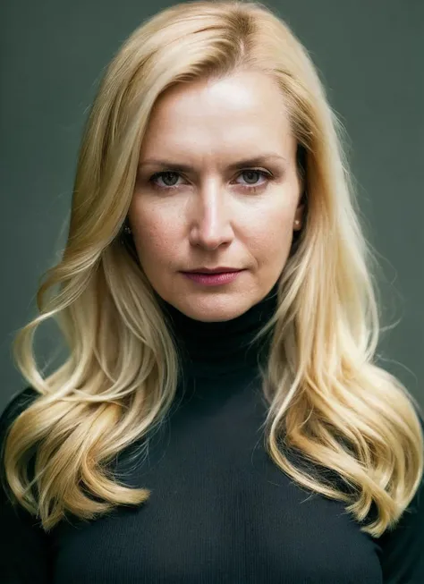A stunning intricate full color portrait of (sks woman:1), wearing a black turtleneck, epic character composition, by ilya kuvshinov, alessio albi, nina masic, sharp focus, natural lighting, subsurface scattering, f2, 35mm, film grain, <lora:locon_angelakinsey_v1_from_v1_64_32:1.25>