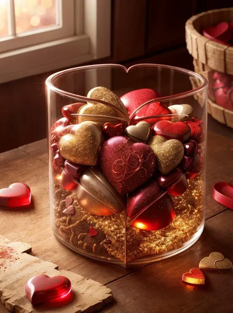 breathtaking , realistic, best quality, masterpiece, <lora:quiron_valentinesDay_v1_lora:0.87> ValentinesDayQuiron, autumn, box, flower, food, gradient background, heart, realistic, red flower, rose, tree, valentinesday, hearts theme,
valentines day style, love, colorfull, extremely detailed wide shot of multiple (corked glass containers of varying shape and sizes:1.1) filled with (colorful magical glowing substance with shimmering swirling streaks of light:1.1), on a rack in a rustic kitchen. dimly lit, soft lighting, cinematic photo, (((((focus))))), film, bokeh, professional, 4k, highly detailed, lighting, shiny, . award-winning, professional, highly detailed
