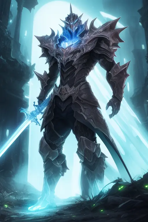 1monster,glowing sword, masterpiece, best quality,
