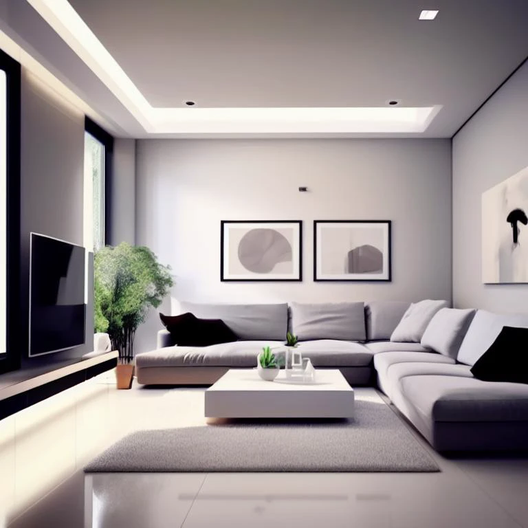 living room, minimalist style, simple <lora:minimalist_style_living_room:1>