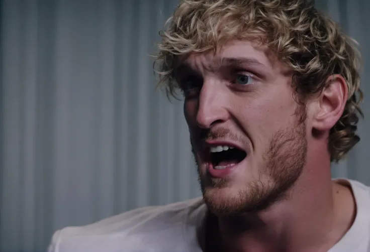 movie still of loganpaul person ((crying)), ((extremely sad)), ((bellowing)), ((tears)), low wide angle shot in a remake of the movie Three Men and a Baby <lora:Logan Paul SDXL - Trigger with Loganpaul Person:.8>