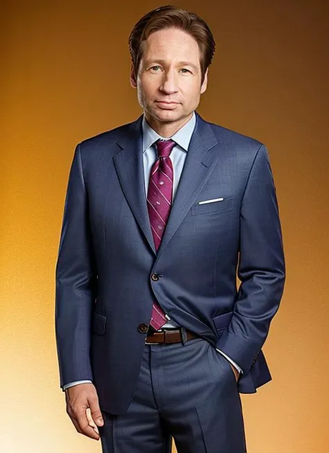 portrait of Mulder, thoughtful , wearing jeans , with Faux hawk , background war epic (photo, studio lighting, hard light, sony a7, 50 mm, matte skin, pores, colors, hyperdetailed, hyperrealistic), <lyco:Mulder:1.1>