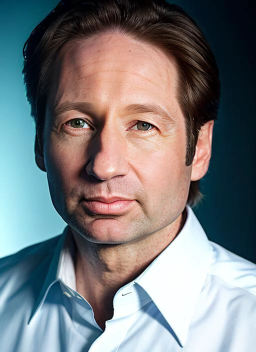 portrait of Mulder, shy , wearing long-sleeve shirt , with Slicked back , background fall epic (photo, studio lighting, hard light, sony a7, 50 mm, matte skin, pores, colors, hyperdetailed, hyperrealistic), <lyco:Mulder:1.1>