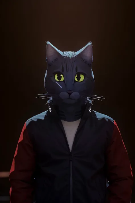 a cat in a jacket, (masterpiece:1.1), (best quality:1.1), ultra high res, beautiful, (intricate details), unity 8k wallpaper, ultra detailed, beautiful, aesthetic, perfect lighting, <lora:Lone_Digger:1>