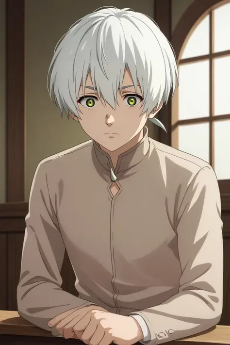 score_9, score_8_up, score_7_up, source_anime, rating_safe, , anime screencap, , , , , 1boy, solo, male focus, <lora:fushi_fumetsu_pony:0.9>, fushi_fumetsu, white hair, green eyes, short hair, hair between eyes, bangs, ponytail, , wide angle, wide shot, cowboy shot, fuji mountain, noon, sitting, :D, suit,, <lora:sdxl_lightning_8step_lora:1>