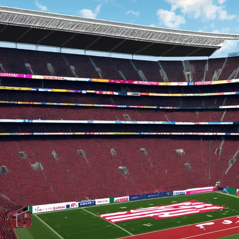 textless, best quality, large stadium (sports mecha shrpshot:1.2) gundam arena