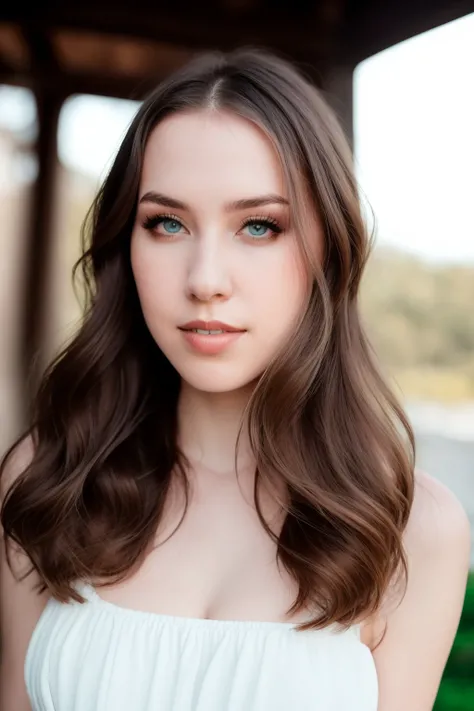 RAW photo, a close up portrait photo of 27 y.o woman in elegant dress, long haircut, pale skin, fit body, slim body, posing, background is mansion, (high detailed skin:1.2), 8k uhd, dslr, soft lighting, high quality, film grain, Fujifilm XT3,<lora:asmrmood:1>, asmrmood