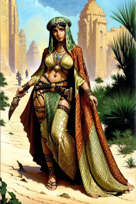 CCDWR illustration artwork with the ( Full  body  )  portrait  of  a  beautiful ( egyptian ) female [ odalisque | gipsy | nomad | sorceress | goddess ]
with perfect [ anatomy | silhouette ] and perfect [ solid drawing | body shape | physique ]
crossing a [ flooded | swampy ] oasis [ mangroove | river | marsh ] in the middle of sahara's dunes
,

CCDWR concept  [ art | character design | costume design | fashion design ]

(
in ( colorful victorian nouveau ) CCDWR  artstyle [  ( by Victo  Ngai )  | by James Jean  ] inspired ( by Alphonse Mucha )
)