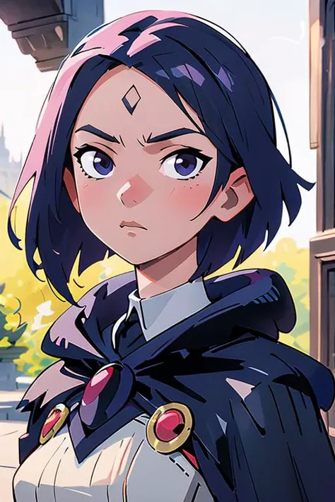 (masterpiece, best quality), 1girl, beautiful face, <lora:Raven:1> Raven