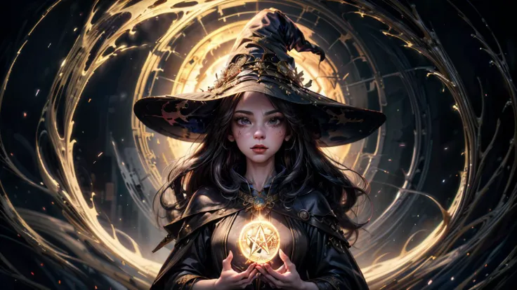 1girl, (((witchcore, witchcraft, pagan, mystical, nature, occult))) , magician, spell magic, magic circle, ((magic in hand)), ((fire magic)), (masterpiece, best quality:1.4),(absurdres, highres, ultra detailed:1.2),(using dark magic:1.4), imaginative overlays, artistic fusion,fantastical scenes, evocative narratives, striking visuals, upper body <lora:magician_beta_1:0.8>