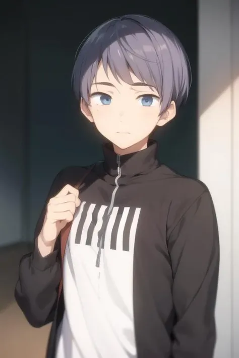 masterpiece, best quality, high quality, 1boy, solo, male focus, looking at viewer, upper body, <lora:nitori_aiichirou:0.70>, nitori_aiichirou