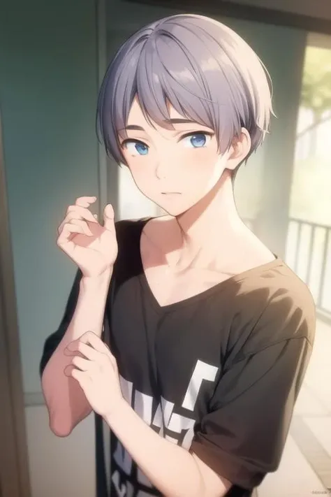 masterpiece, best quality, high quality, 1boy, solo, male focus, looking at viewer, upper body, <lora:nitori_aiichirou:0.70>, nitori_aiichirou