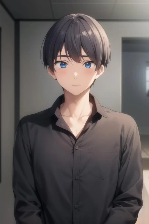 masterpiece, best quality, high quality, 1boy, solo, male focus, looking at viewer, upper body, <lora:nitori_aiichirou:0.70>, nitori_aiichirou