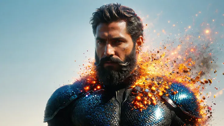 (masterpiece,best quality,ultra-detailed), hero view, full body, cinematic lighting, 8k, photorealistic, maximum details, hero with black Circle Beard, in an action-packed scene, bright colors and intricate details bring this character to life, who is head over heels in the face of adversity, this piece is sure to inspire and captivate viewers with its realistic yet fantastical style,
<lora:Embers_Style_SDXL:0.9> mad-embr, (natural skin texture, hyperrealism, soft light, muted colors), background