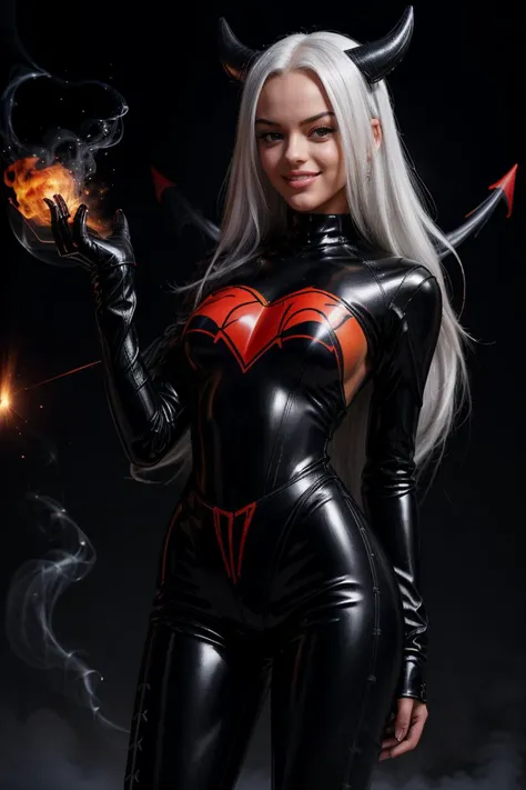 (Amateur Shot:1.3) Tower13_Valentina (slim, long legs:1.4) ((Photo Focus, DOF, Aperture, insanely detailed and intricate, character, hypermaximalist, hyper realistic, super detailed, (lens flare))) (Latex Pants and top:1.5) (in the debts of hell with the devil:1.3) (smile:1.3) <lora:exposure_control_v10:-0.2> <lora:more_details:0.37> <lora:HellWorld:1>