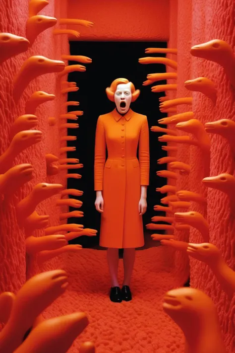 <lora:Sandy Skoglund Style:1>Sandy Skoglund Style - Portrait or screaming in silence