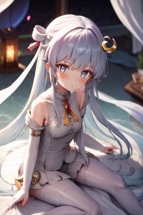 masterpiece, best quality, highres, 1girl, dia viekone, crescent hair ornament <lora:dia_viekone_dataset4:1>