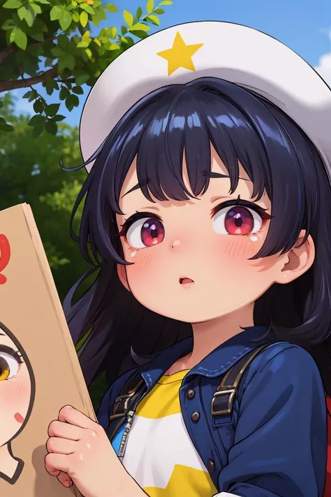(masterpiece), (1girl), holding Mugshot sign board aloft, idolmaster, black hair, red eyes half destroyed mechanical body. In the devastated city covered with vegetation, The girl is looking forward with [tears] in her eyes,, BREAK (masterpiece:1.2), best quality, high resolution, unity 8k wallpaper, (illustration:0.8), extremely detailed face, perfect lighting, extremely detailed CG, (perfect hands, perfect anatomy), (masterpiece, best_quality, ultra-detailed, immaculate:1.3), epic, illustration, render, <lora:GoodHands-vanilla:1.2>, <lora:colorize:1>,