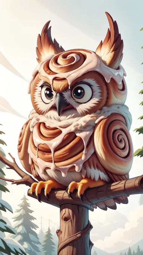 <lora:CinnamonBunStyle:1.0>CinnamonBunStyle a wise old owl perched, (Masterpiece:1.3) (best quality:1.2) (high quality:1.1)