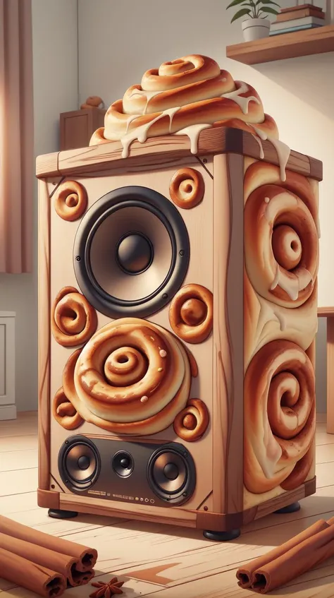 <lora:CinnamonBunStyle:1.0>CinnamonBunStyle Speakers, (Masterpiece:1.3) (best quality:1.2) (high quality:1.1)