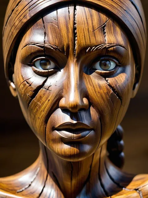 woman made out of wood, krawcked_skn <lora:krawcked_skn:0.3>