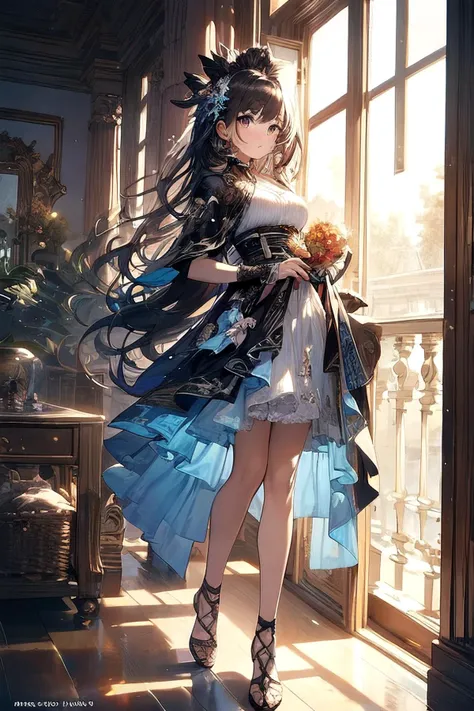 (masterpiece, top quality, best quality, official art, beautiful and aesthetic:1.2), (1girl), extreme detailed,(fractal art:1.3),colorful,highest detailed