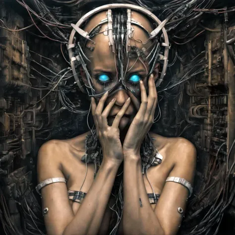 <lora:y4nn-000006:0.8>y4nn, b0dy, biomechanical, giger