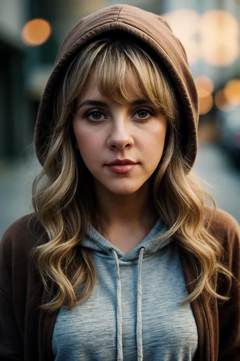 photo of beautiful (stn1cks:0.99), a young woman with perfect curly blonde hair, wearing Tortoise Shell Brown (hoodie:1.1), (valley:1.1), closeup, (happy) modelshoot style, (extremely detailed CG unity 8k wallpaper), professional majestic photography, (Leica M6 Camera), 24mm, exposure blend, hdr, faded, extremely intricate, High (Detail:1.1), Sharp focus, dramatic, soft cinematic light, (looking at viewer), (detailed pupils), 4k textures, elegant, ((((cinematic look)))), soothing tones, insane details, hyperdetailed, low contrast, (epicPhoto)