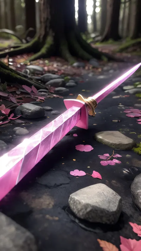 <lora:BarbieCore:0.8> BarbieCore finding a magical sword embedded in a stone in an enchanted forest, (shiny plastic:0.8), (pink and white:0.9), (pastel:0.85) <lora:LowRa:0.6>