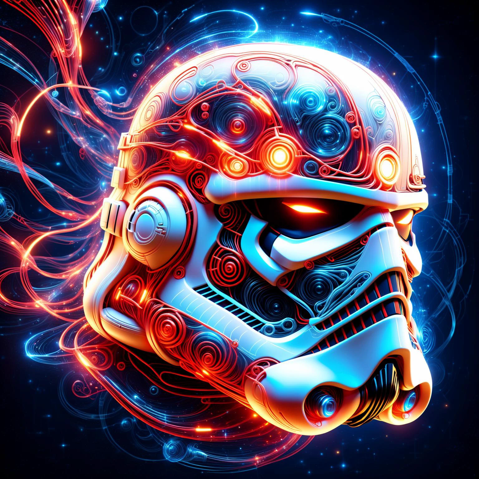 glowing red 3d wireframe of the head of a stormtrooper, floating transluscent swirls of energy <lora:EnvyScifiWireframeXL01:3> <lora:DonMW15pXL:1> DonMW15pXL,, (masterpiece:1.2), best quality, (hyperdetailed, highest detailed:1.2), high resolution textures, <lora:EnvyBetterHiresFixXL01:1>