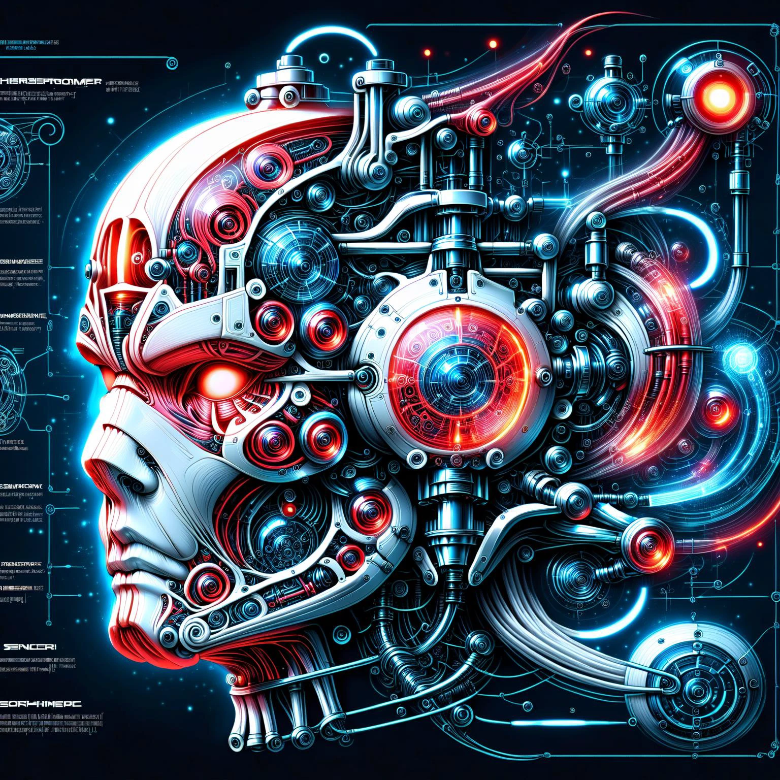 glowing red 3d wireframe of the head of a stormtrooper, floating transluscent swirls of energy <lora:EnvyScifiWireframeXL01:3> <lora:DonMW15pXL:1> DonMW15pXL, <lora:Da_Vinci:1> Biomech, ink drawing, anatomical, Da_Vinci, vitruvian, science fiction, machine, mechanical parts, (masterpiece:1.2), best quality, (hyperdetailed, highest detailed:1.2), high resolution textures, <lora:EnvyBetterHiresFixXL01:1>