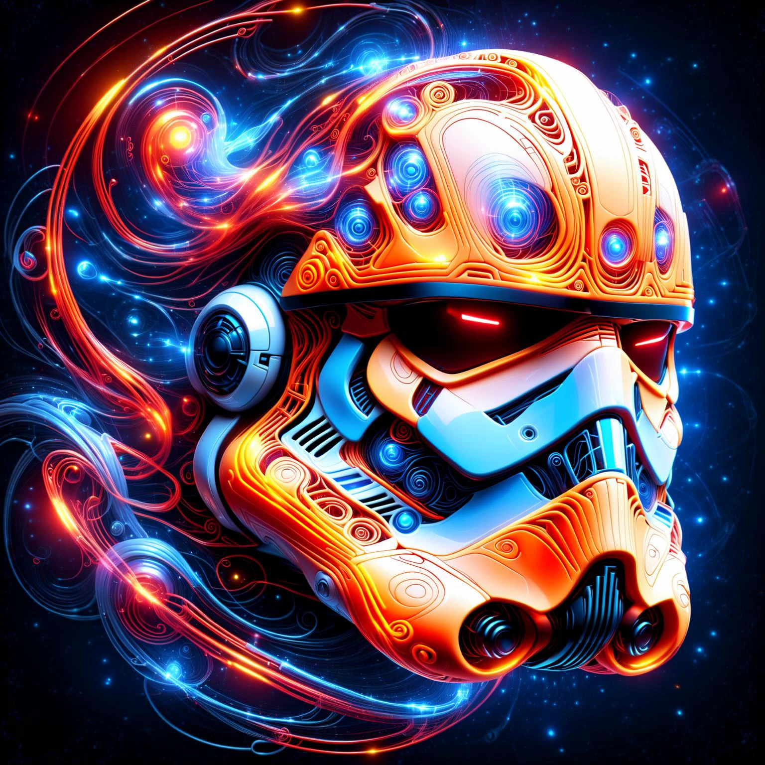 glowing red 3d wireframe of the head of a stormtrooper, floating transluscent swirls of energy <lora:EnvyScifiWireframeXL01:3> <lora:DonMW15pXL:1> DonMW15pXL,, (masterpiece:1.2), best quality, (hyperdetailed, highest detailed:1.2), high resolution textures, <lora:EnvyBetterHiresFixXL01:1>