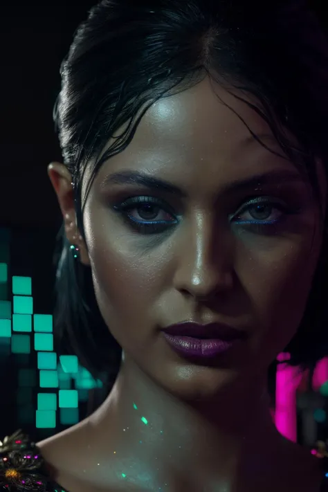 ade woman, (Extremely Detailed Oil Painting:1.2), glow effects, godrays, Hand drawn, render, 8k, octane render, cinema 4d, blender, dark, atmospheric 4k ultra detailed, cinematic sensual, Sharp focus, humorous illustration, big depth of field, Masterpiece, colors, 3d octane render, 4k, concept art, trending on artstation, hyperrealistic, Vivid colors, extremely detailed CG unity 8k wallpaper, trending on ArtStation, trending on CGSociety, Intricate, High Detail, dramatic,<lora:AlexaDemie-RealVision-V1.0:1>