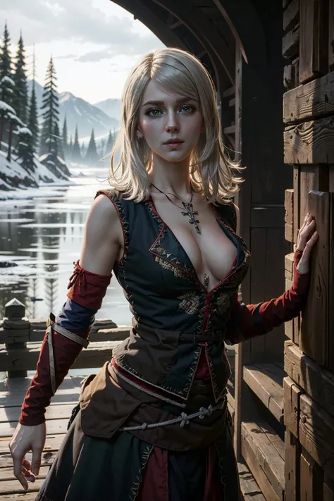 ((masterpiece, best quality))
 <lora:Witcher3Keira:0.8>
Witcher3Keira, 1girl, white hair, green eyes, Bending sideways with one hand reaching down