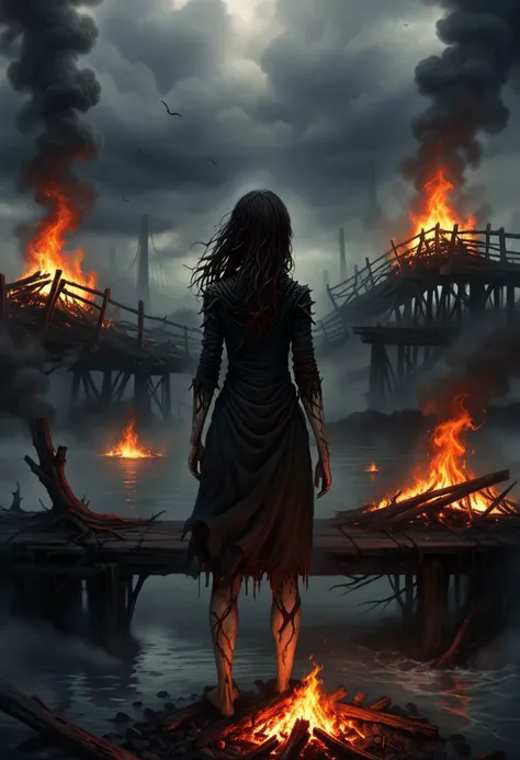 I used the dead wood to make the fire rise
The blood of innocence burning in the skies
I filled my cup with the rising of the sea
And poured it out in an ocean of debris
Oh, I'm swimming in the smoke
Of bridges I have burned
So don't apologize
I'm losing what I don't deserve
What I don't deserve
We held our breathe when the clouds began to form
But you were lost in the beating of the storm
And in the end, we were made to be apart
In separate chambers of the human heart
Oh, I'm swimming in the smoke
Of bridges I have burned
So don't apologize
I'm losing what I don't deserve
It's in the blackened bones
Of bridges I have burned
So don't apologize
I'm losing what I don't deserve
What I don't deserve
I'm swimming in the smoke
Of bridges I have burned
So don't apologize
I'm losing what I don't deserve
The blame is mine alone
For bridges I have burned
So don't apologize
I'm losing what I don't deserve
What I don't deserve
What I don't deserve, oh-whoa
What I don't deserve
I used the dead wood to make the fire rise
The blood of innocence burning in the skies