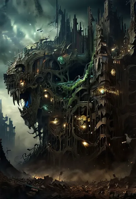 masterpiece,ASCII,8k.absurdes,intricate,maximum resolution, hyper detailed,
describe with an image a world where meritocracy is not rewarded, where the more people produce rubbish the more they are appreciated by people even more shitty than them,DonMn1ghtm4reXL