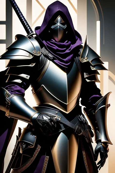 (Schematic Digital Artwork:1.3) of (Visual novel:1.3) ((of (A mysterious assassin clad in dark leather armor, their face hidden by a mask. Stealthy blacks, deep purples, and hints of lethal silver. Stealthy and deadly..:1.3),)),character focus, Natural Lighting, Volumetric Lighting, Volumetric Light, Volumetric, absurdres, high resolution, (8k resolution), 8k, 8kres, 8k res, super resolution, ultra hd, megapixel, Establishing Shot, Deep Focus, Hip Level Shot, Quarter Turn Camera Staging, From Front, From Side,,(by Artist Joseph Leyendecker:1.3),(by Artist Ellen Jewett:1.3),(by Artist Alvar Aalto:1.3),CGSociety,ArtStation,(Neo Dada Art:1.3)