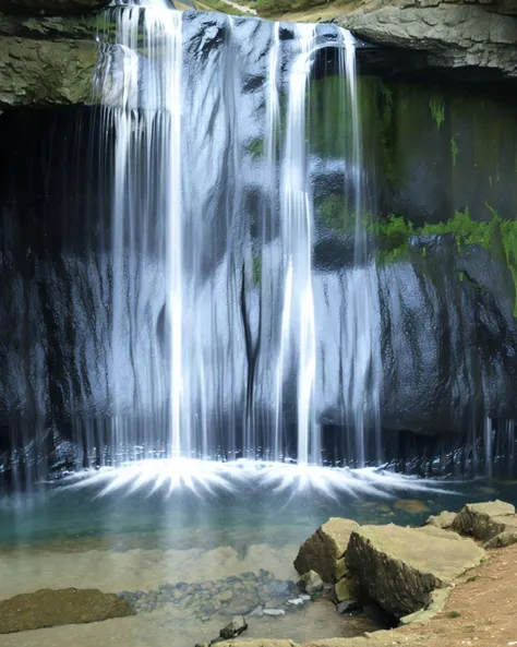 <lora:Narrow_waterfall_v1:0.7> ,landscape, falls, narrow waterfall,