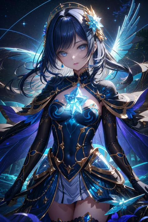 a close up of a person with a halo on their head, digital art on pixiv, anime art wallpaper 4k, anime art wallpaper 4 k, anime art wallpaper 8 k, by Yuumei, ross tran style, 4 k manga wallpaper, beautiful anime artwork, inspired by Ross Tran, ross tran!!!, digital anime art, iridescent wings