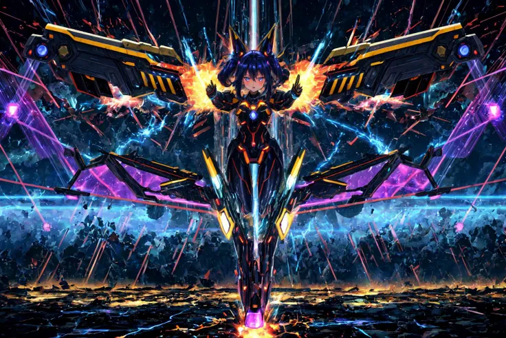 Electrical Vortex pulling me in, electricity coursing trough my vein, my soul is filled with power and determination,
crash and rub as heat generates, plasma forms a cataclysm of energy, aim and direct and destroy everything in my path.
Electric Plasma Phalanx ready and standby, lock targets and shoot, Plasma rain of Destruction!