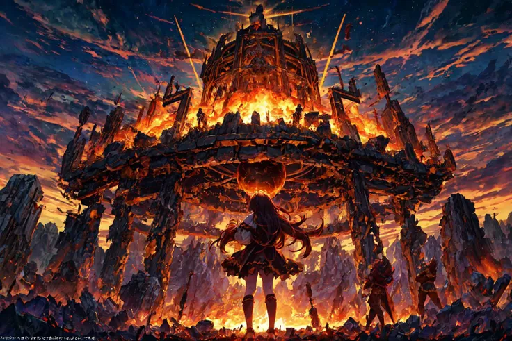 Gather oh mana of destruction, sing the song that binds us all eternally
let us rejoice in the unholy destruction of the world and gather their remains for eternity.
As i say and act, let this awesome Flaming Energy Ball of eternal hellfire destroy everything that stands in its path to victory.
Hear the song of your end. Apocalyptic Meteor of Destruction.
