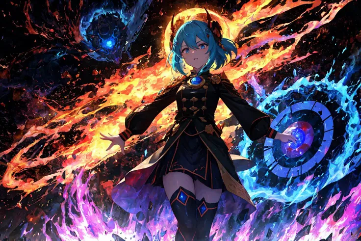 I am the principle of Fire, Destruction is my name, i am the molten, the inner fire of the earth, my magnet core spins it all, my face is the end of the universe.
Gather oh elements of Fire, breathe in the oxygen of life turn white in anger, turn blue for banishing the evil.
Destroy my Enemy with maximal prejudice. I am the Avatar of your doom and i will end your existence here and now. May your life end with this final judgement.
Apocalyptic Plasma Rain of Catastrophes!