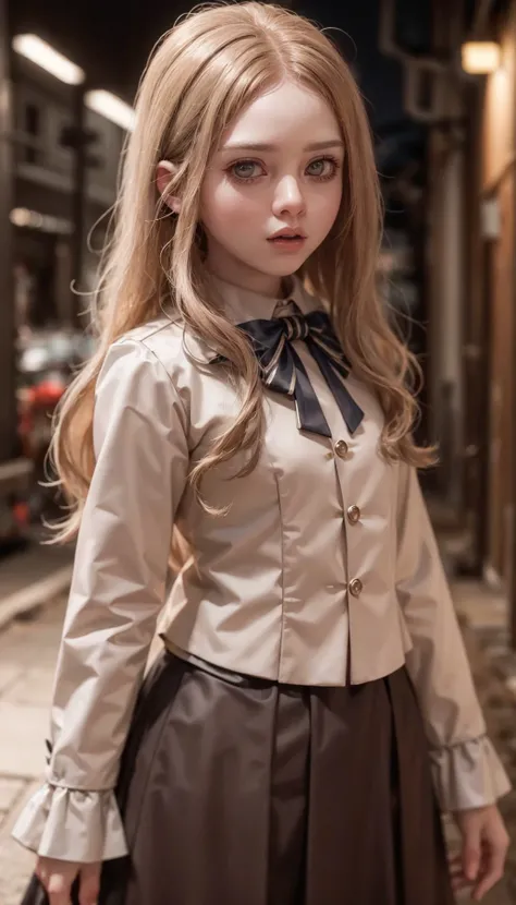 <lora:M3GEN:0.65>,
(looking at viewer),(cowboy shot dynamic pose:1.22),
M3GEN/(Robot Girl/), 1girl, solo, long hair, blonde hair, realistic, blurry, grey eyes, bow, photo inset, upper body, bowtie, parted lips, ribbon, lips,
detailed shiny skin,perfect and very white teeth,
finely detailed beautiful eyes,Ultra-fine facial detail,eyelashes,Glossy pink lips,
(detailed The dark and terrifying alleys background:1.4),outdoors,(day:1.33),
depth of field,intricate,elegant,highly detailed,digital photography,masterpiece,hdr,<lora:LASER-V2:0.35>,