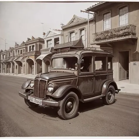 DonM4lbum1nV2 car on a street, buildings <lora:DonM4lbum1nV2:1.0>