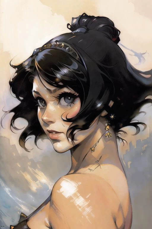 sharp focus, dramatic light, painting, nostalgia, sexy, risqué, bokeh, 
by Frank Frazetta, Greg Manchess, Boris Vallejo, Joe Just,
trending on
ArtStation,
CGSociety,
 <lora:AH:1> 
 <lora:Blacklight:0.7> <lora:elusive-butterfly:0.5>