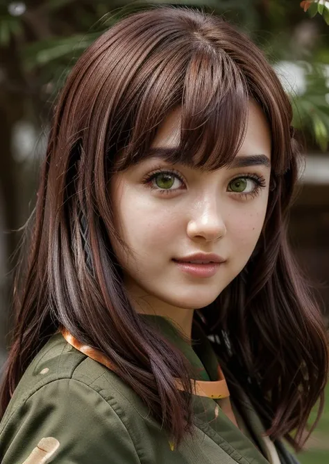 close up portrait of <lora:wakasayuri:0.99> yuri_wakasa, brown hair, green eyes, hair ornament,  extremely photogenic girl, blush, textured skin, (photorealistic:1.2), (warm colors, 8k, high quality, shot on Fujifilm X-T4, 85mm f1.2), <lora:epiCRealismHelper:0.99>, <lora:add_detail:0.8>