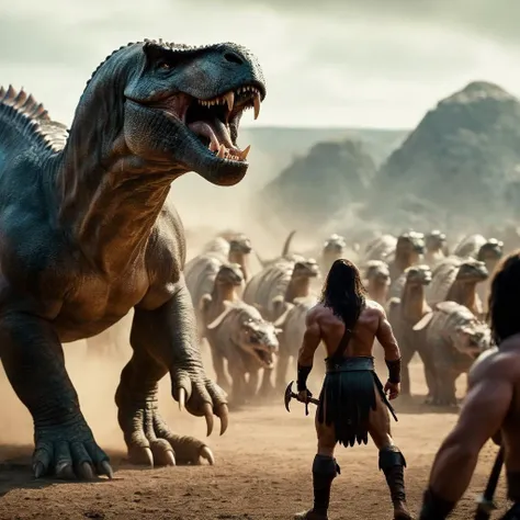 Homem arafed com um cavalo e um cavalo em uma caverna escura, Liam Neeson contra Godzilla, ainda de um filme de fantasia, rei kong, 8 k filme ainda, ainda de um filme live action, Kaiju, De Kong Skull Island (2017), colosso, gollum as a titan, Trex de Godzilla (2014) 3D Biomechanical Rendering. ranger de dentes. enfurecido. Ibex hybrid in (Ilha da Mente Mage) fotorrealista, foto, obra-prima, realista, realismo, fotorrealismo, alto contraste, Trending photorealistic digital art in Artstation 8k HD high definition detailed realistic, detalhado, textura da pele, hiper detalhado, textura realista da pele, melhor qualidade, ultra high-resolution (fotorrealista: 1.4),, alta resolução, detalhado, foto crua, sharp re, by Lee Jeffries Nikon D850 film Stock Photography 4 Kodak Portra 400 camera F1.6 lens rich colors hyper realistic realistic texture dramatic lighting unrealengine trend on artstation cinestill 800
(cachoeira de sangue. semideus cobra) action shot. dinamic pose