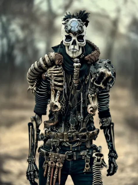 postapocalypse warrior skeleton